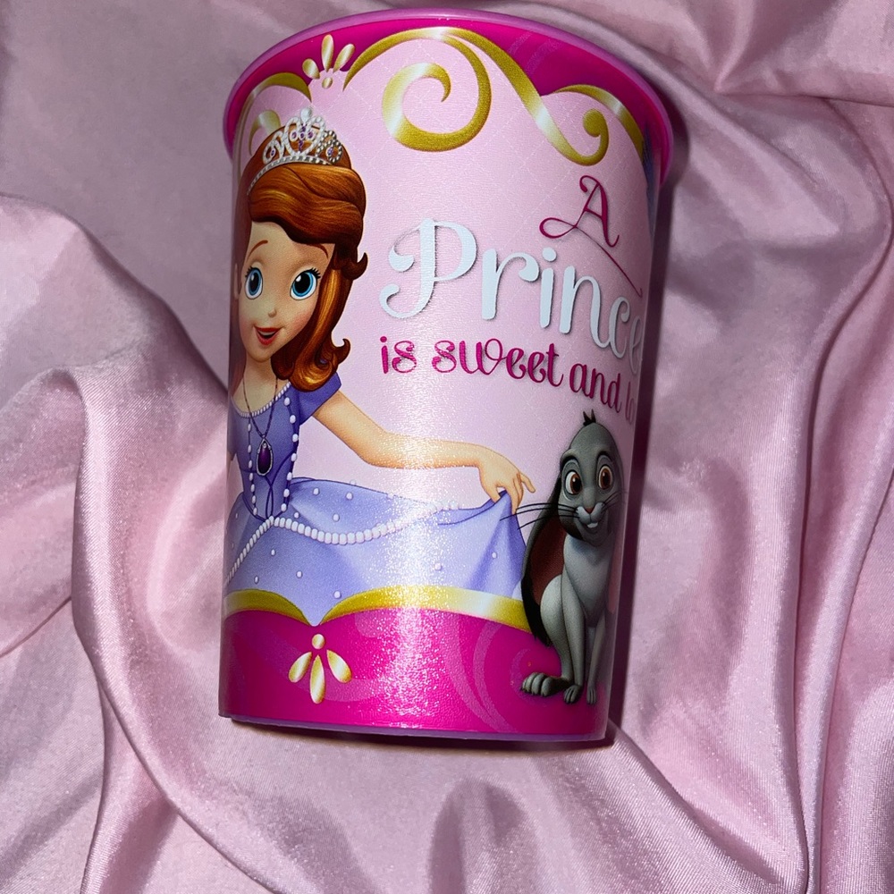 Sophia the first plastic cup